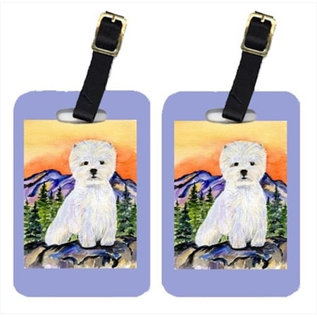 Carolines Treasures Carolines Treasures SS8159BT Westie Luggage Tags; Pack - 2 SS8159BT
